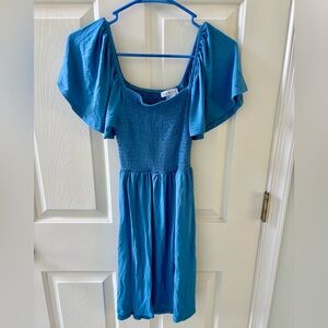 VENUS Cut Out Blue Dress